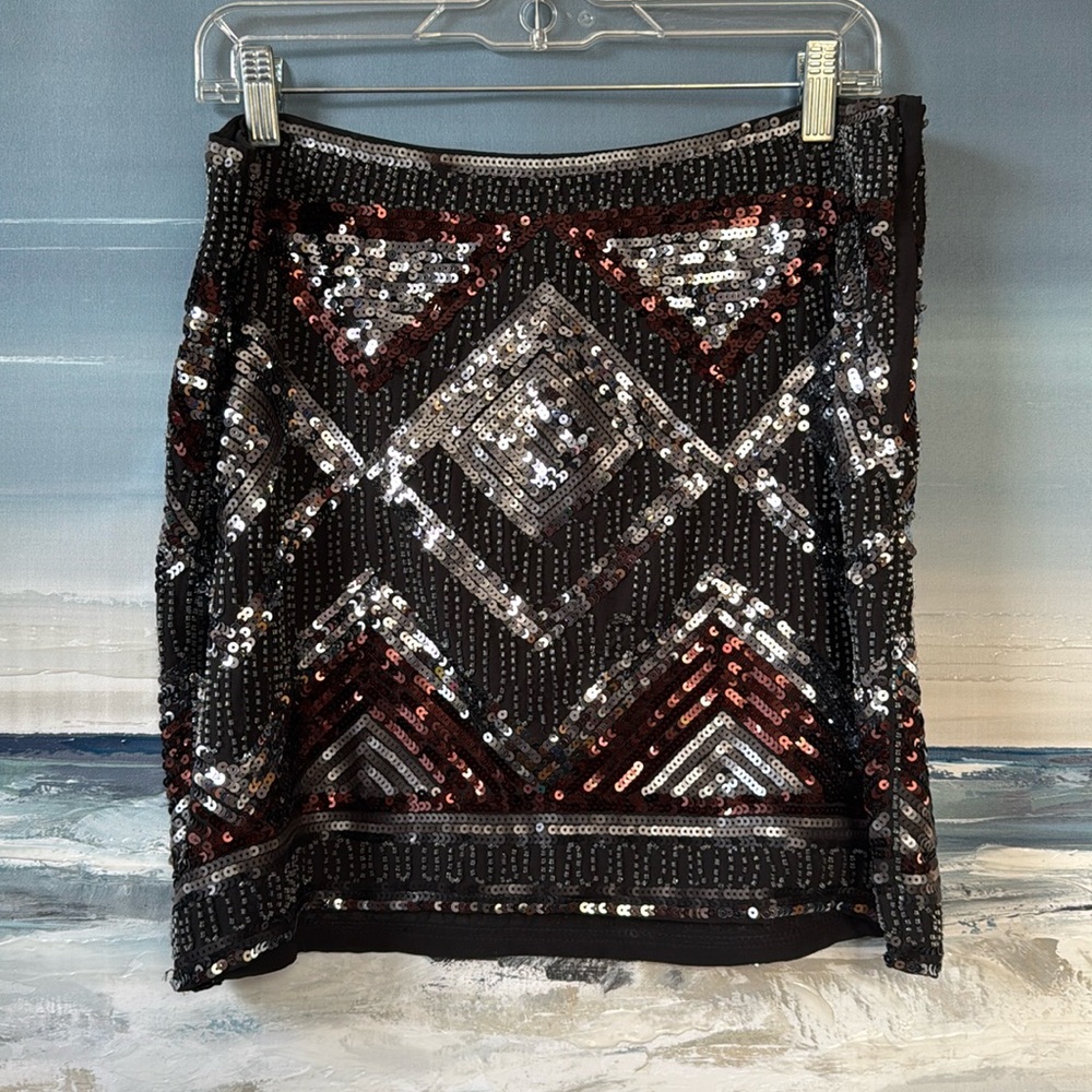 H&M - Mini Sequence Skirt - Size 44/14